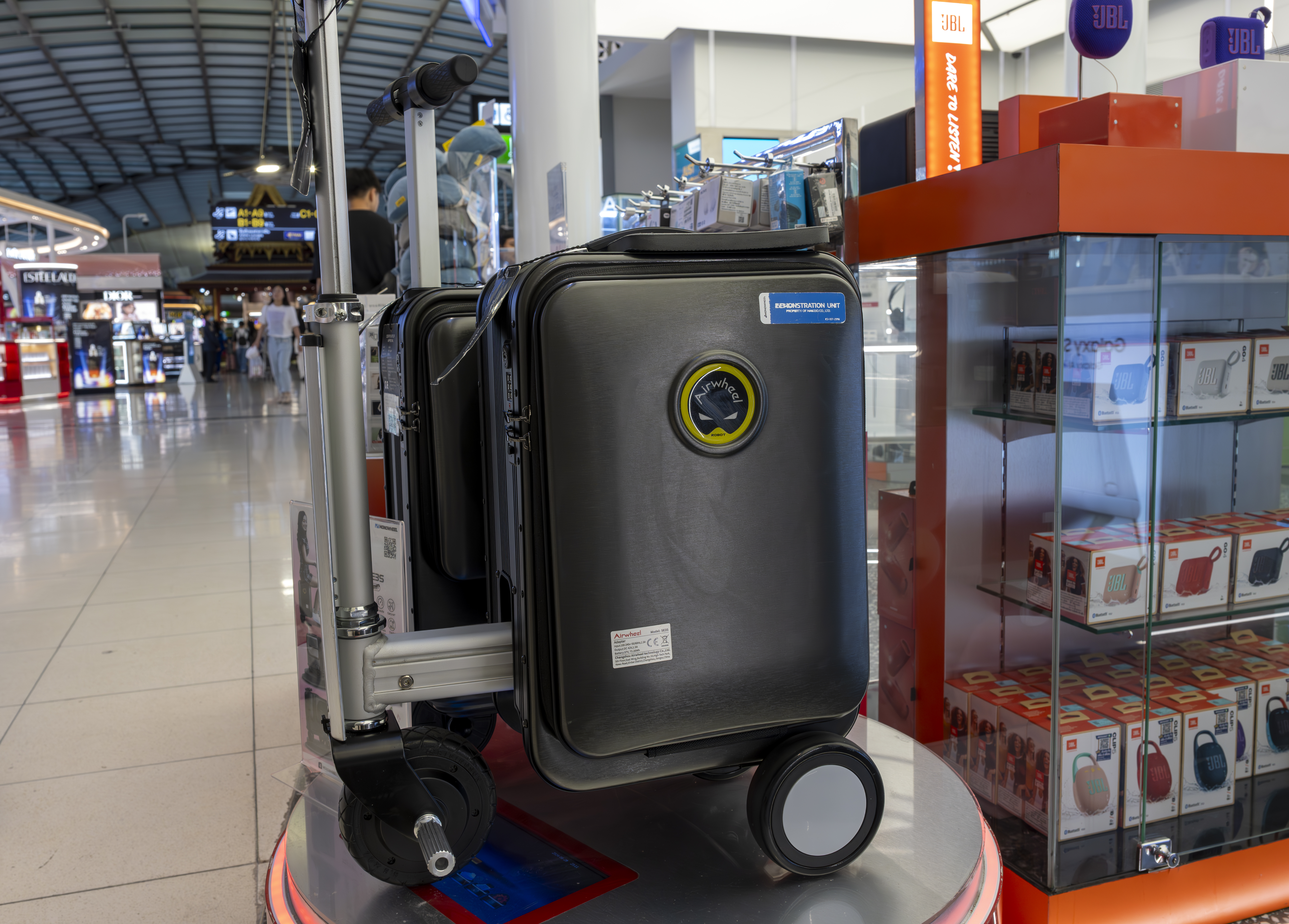 The smart electric suitcases are expensive and may cause you hassle in Japan