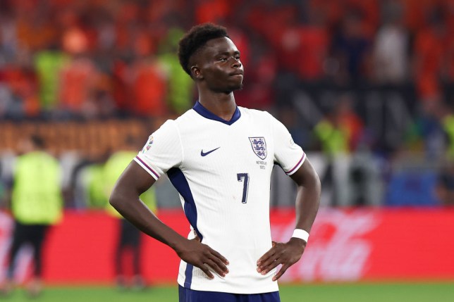 Arsenal and England forward Bukayo Saka