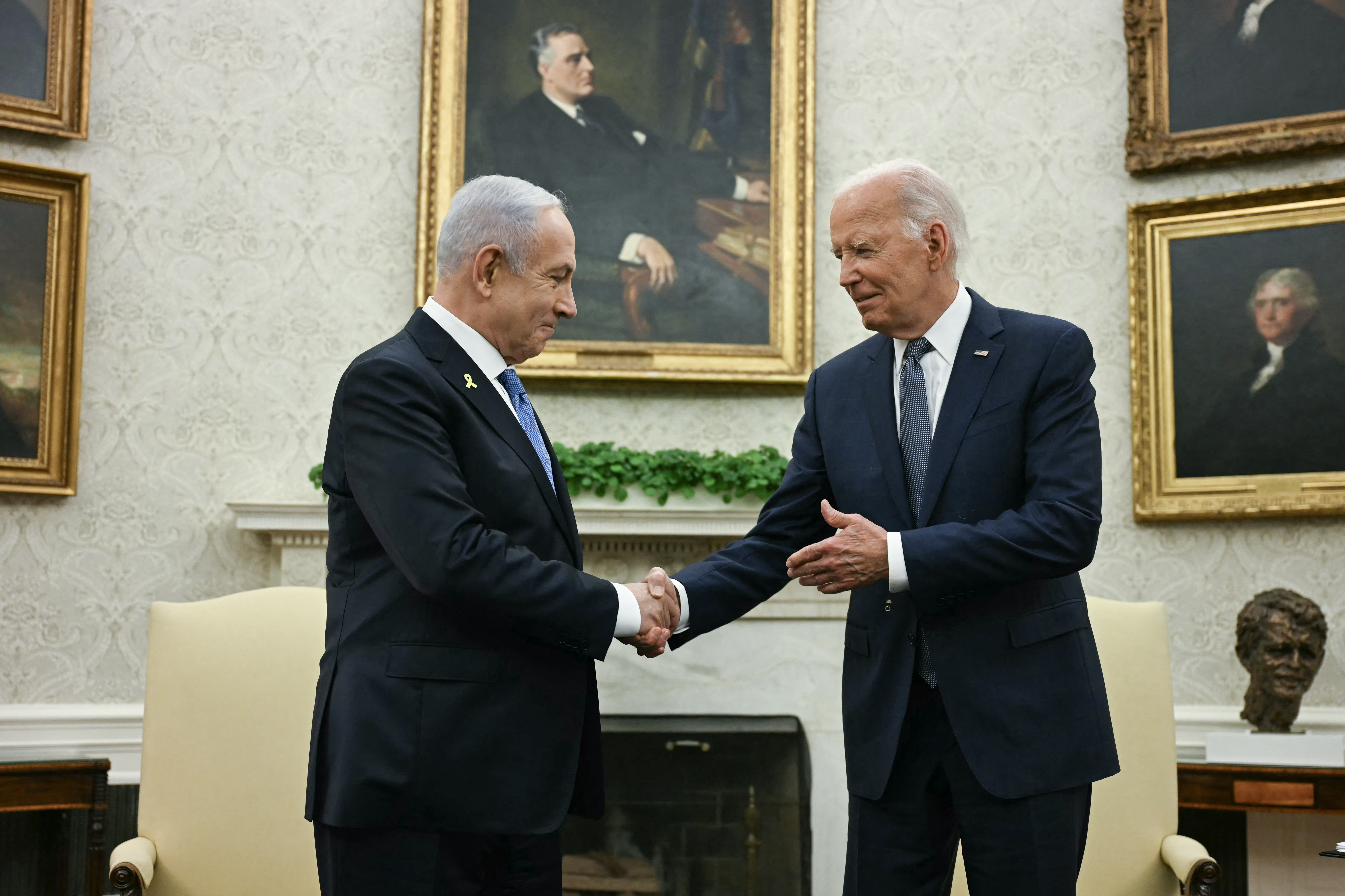 Joe Biden has welcomed Israeli Prime Minister Benjamin Netanyahu to the Oval Office