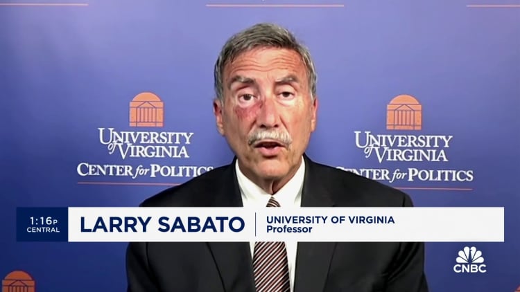 Biden lost a lot of possible swing state voters, says UVA Professor Larry Sabato