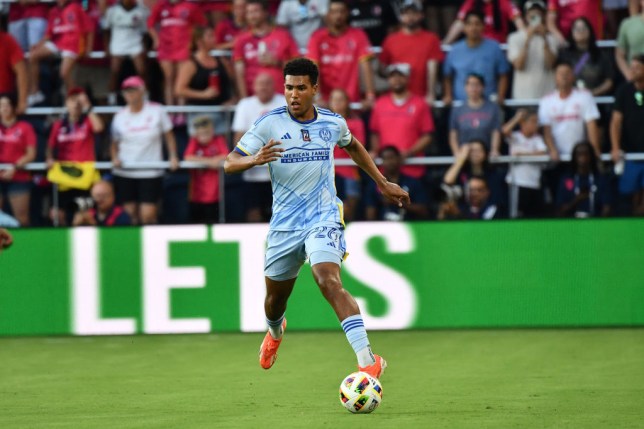 Caleb Wiley in action for Atalanta United