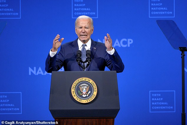 President Biden spoke this week at the 115th annual NAACP convention in Las Vegas before absconding to Delaware to recover from covid