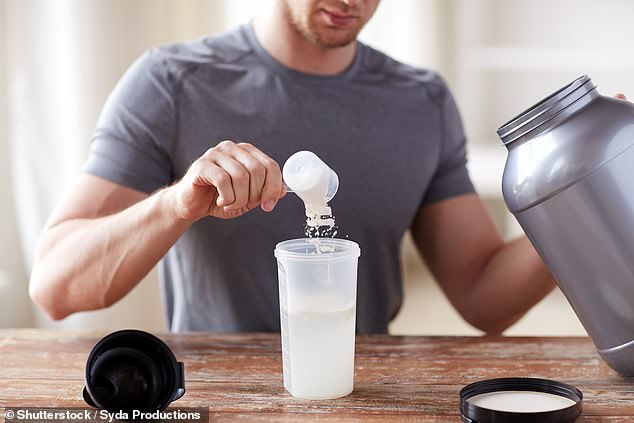 Mental health experts have told GPs to look out for teenagers who use muscle-building supplements, amid fears it could be a sign of body dysmorphia (file photo)