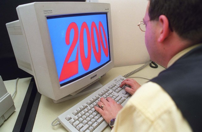 Countdown To Avoid The 'millennium Bug', In the year 2000 millions of computer systems may break down simply because their programmes will not recognise the '00' in the date. Companies and organisations are spending thousands of pounds in a race to prevent this from happening as the consequences will be much more costly. (Photo by Avalon/Getty Images)