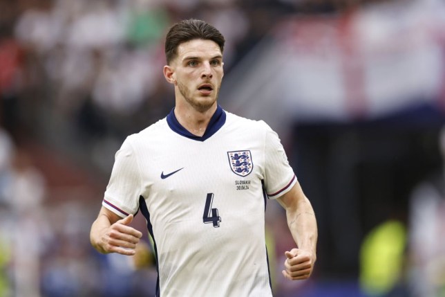 England star Declan Rice at Euro 2024