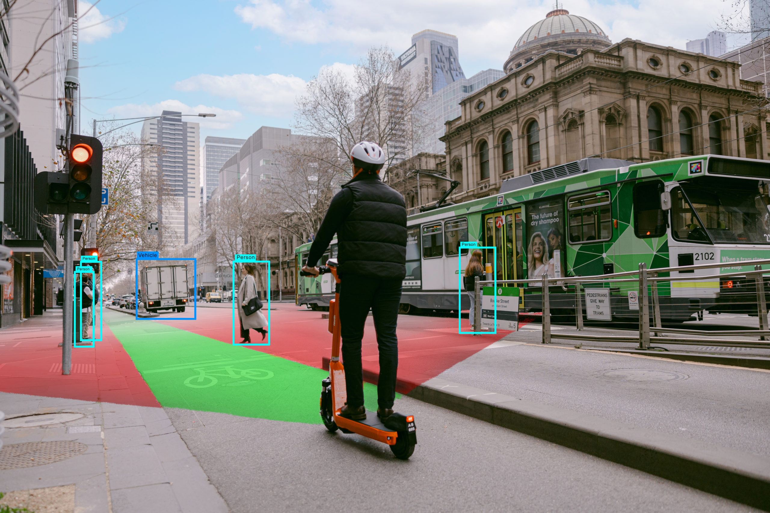 A Neuron e-scooter in Melbourne, Australia