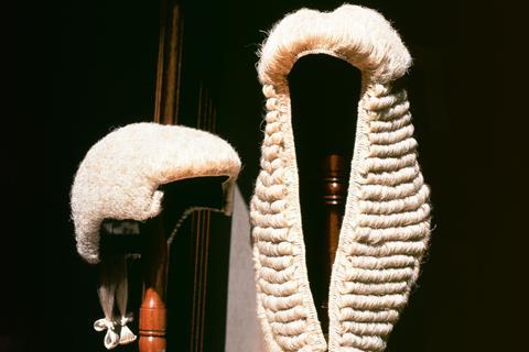 Judge and barrister wig