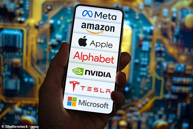 Monster earnings: The 'Magnificent Seven' – Meta, Amazon, Microsoft, Alphabet, Nvidia, Tesla and Apple – are expected to post sales totalling £365billion and profits of £81.9billion