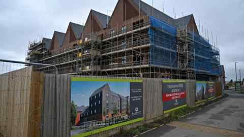 A construction site in Aylesbury, England