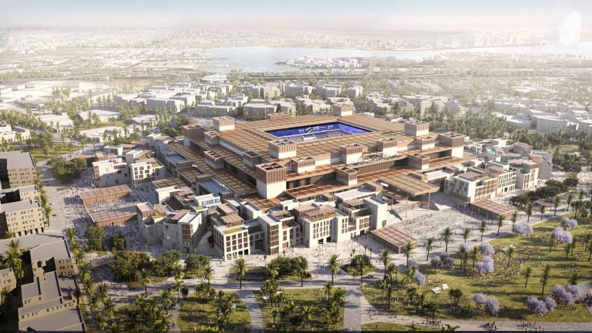 The Jeddah Central Development Stadium will be entirely surrounded by buildings