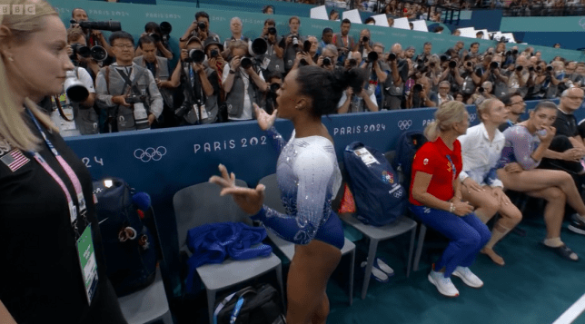 Simone Biles was unhappy with the Olympic crowd