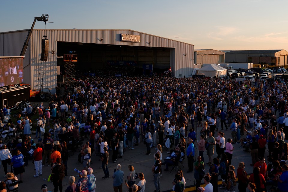 The rally had more than 15,000 attendees in Detroit, Michigan