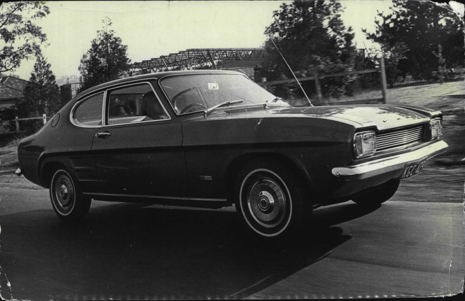 The Ford Capri at Lane Cove this morning the car has not been released on the Australian market. April 26, 1969. (Photo by Geoffrey Bull/Fairfax Media via Getty Images).