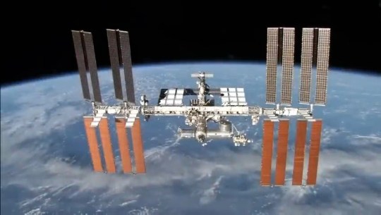 Uncleared grabs: Bedrooms the size of phone boxes, vacuum-powered toilets and dehydrated meals (not to mention absolutely NO booze): What life is REALLY like on the claustrophobic ISS - as NASA reveals two astronauts are stuck there until 2025. Credit: YouTube / VideoFromSpace