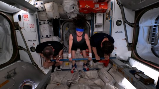 Uncl grabs - Olympics on the International Space Station