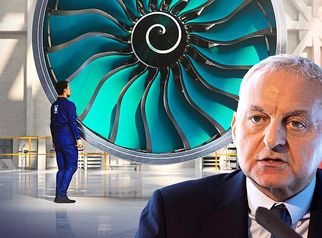 Ambitious: Rolls-Royce's new UltraFan engine and boss Tufan Erginbilgic