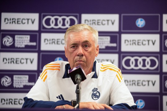 Real Madrid manager Carlo Ancelotti addresses the media in a press conference