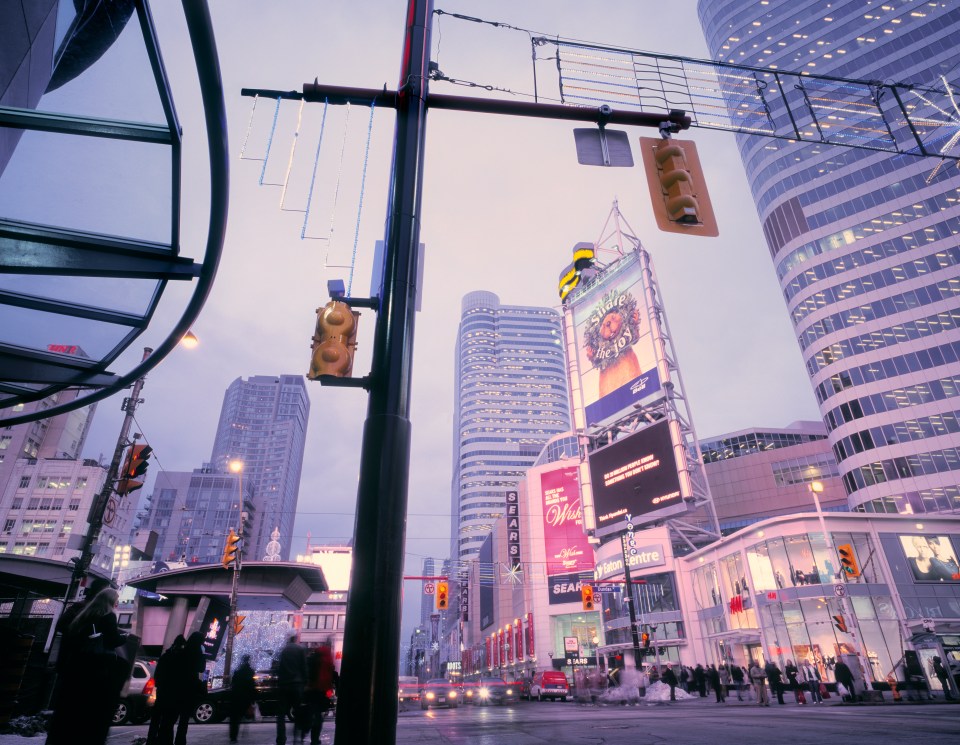 Toronto's Yonge Street lights up every December to celebrate Christmas