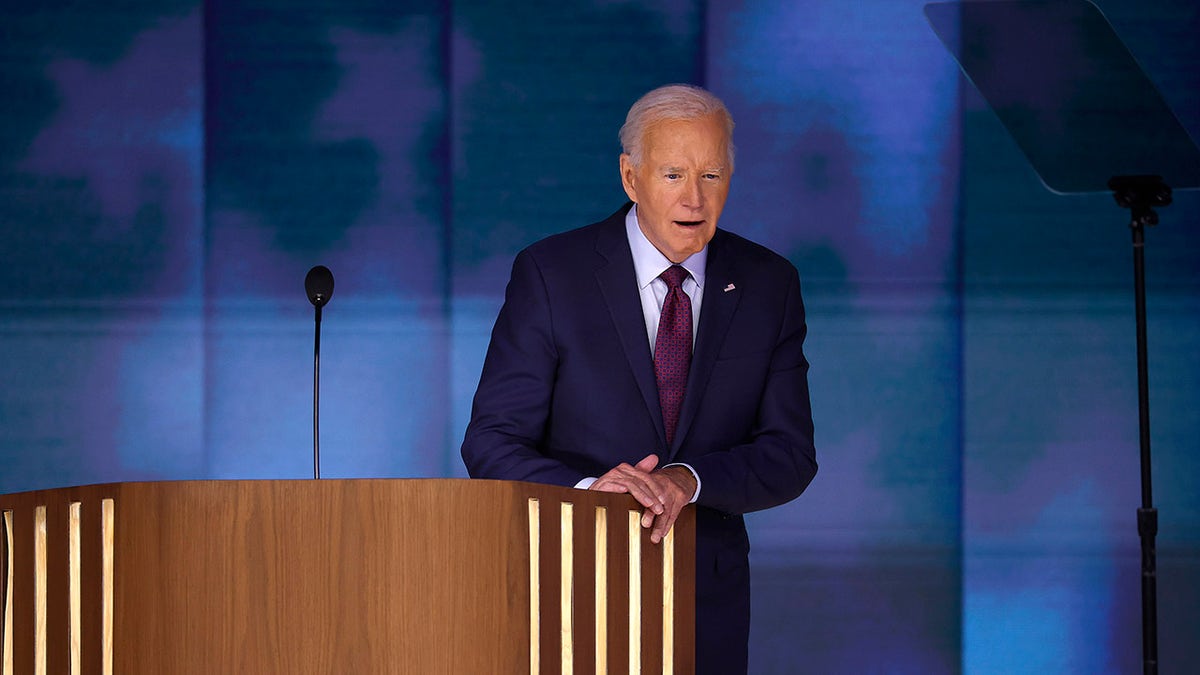 Biden during a DNC stage test