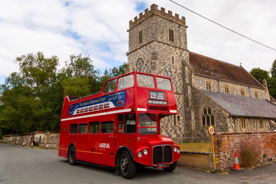 The church is the only original building in the village