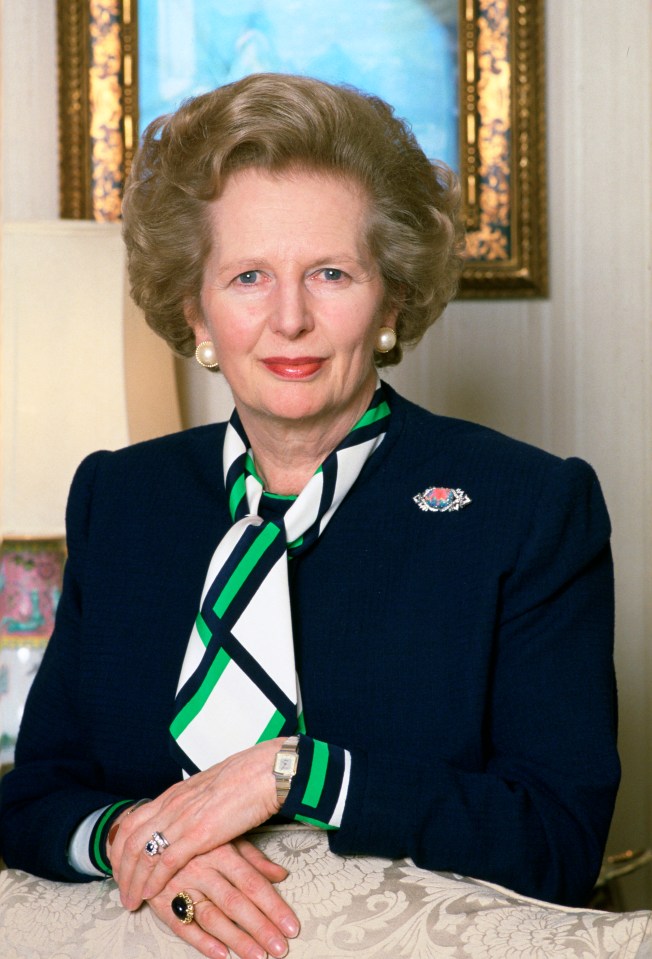 Prime Minister Margaret Thatcher in 10 Downing Street