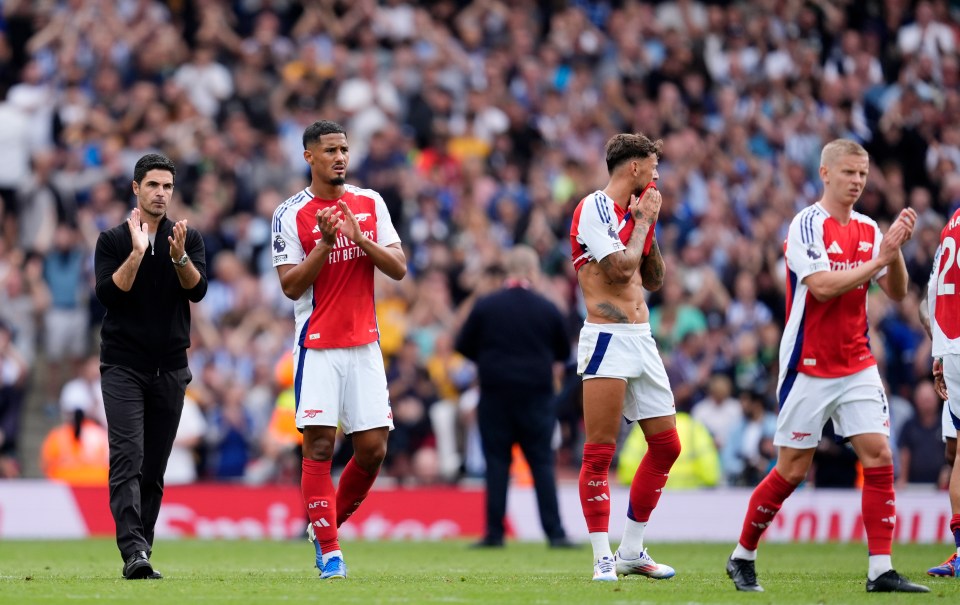 Boss Mikel Arteta and Co were frustrated after drawing vs Brighton