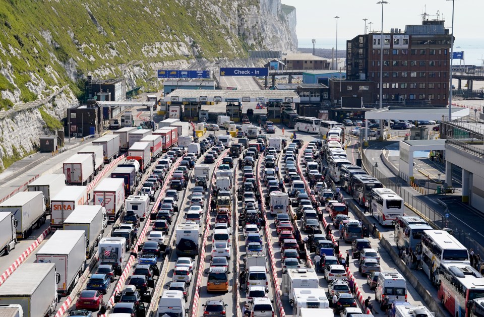 Brits have been told they could be waiting as long as 15-hours when travelling from Dover