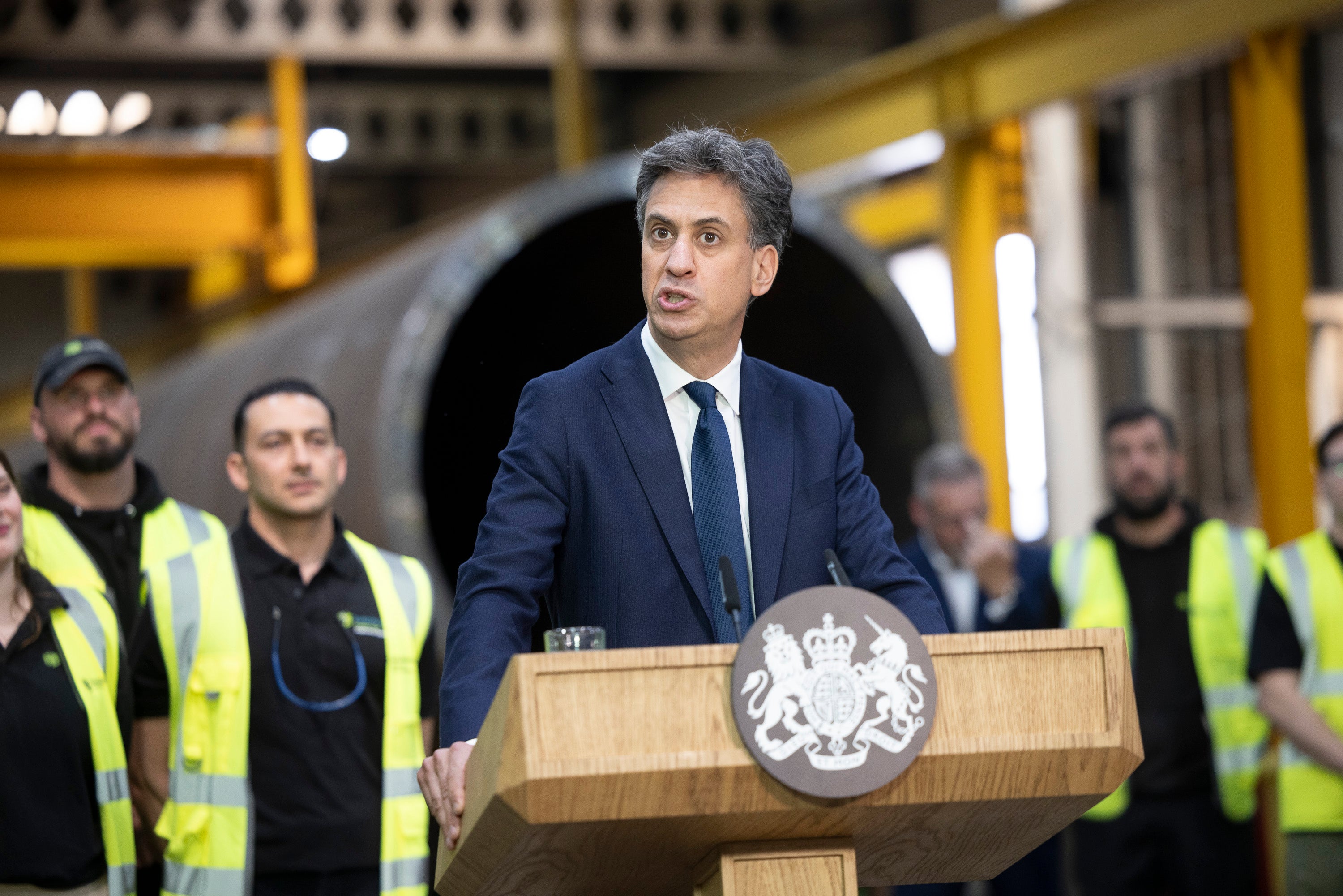 Energy secretary Ed Miliband