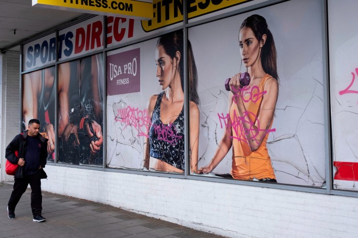 Sign for the brand Sports Direct’s chain of gym and fitness venues in Birmingham