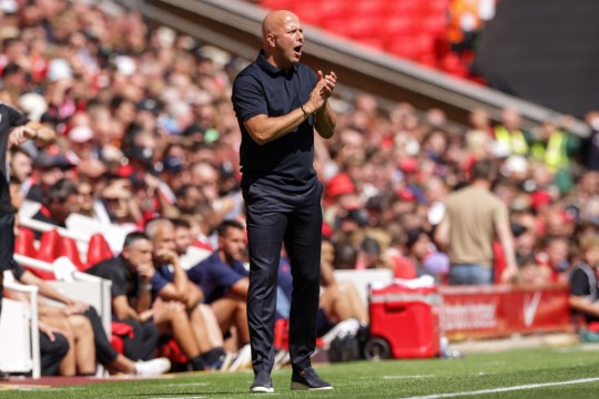 Liverpool manager Arne Slot during the Pre-Season Friendly between Liverpool and Sevilla, at Anfield