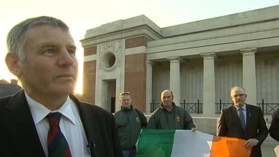 Donal Crohan and members of Kilkenny Great War Committee, Ypres (2014)