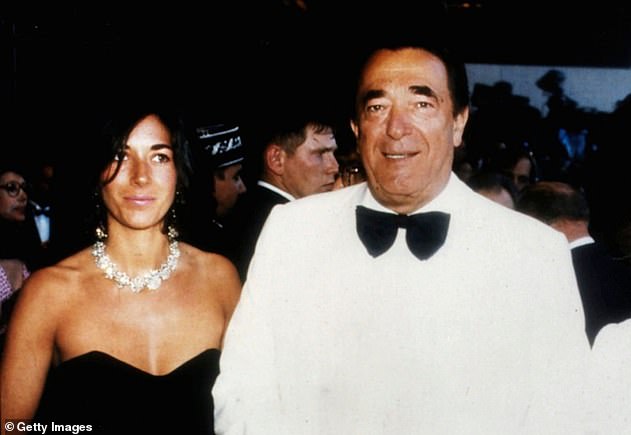 Tycoon: In 1991 Charles was offered the job of deputy editor of The European, run by Robert Maxwell (pictured with his daughter, Ghislaine)