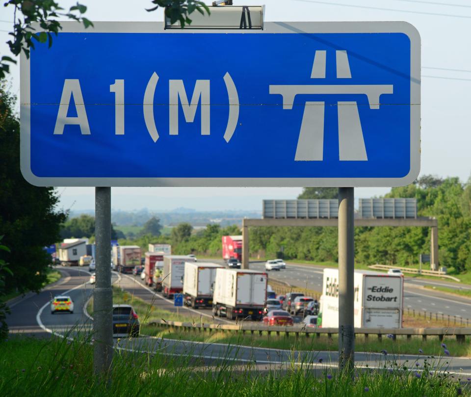 The M1, A1(M) and A64 around Leeds will be especially busy