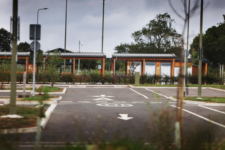 All major construction work at the 19-acre park and ride was completed in January