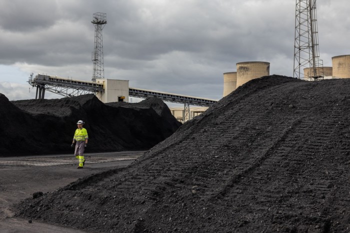 The last remaining coal pile at the power station