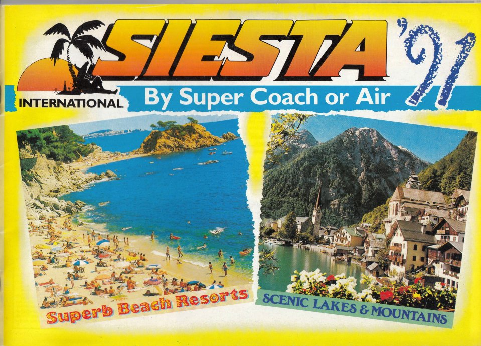 Siesta Holidays brochure from 1991