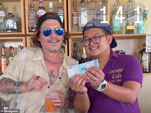 In a clip uploaded to Instagram Thursday, a bartender by the name of Rap Rap Zoilo, under the handle @killerbartender, Depp was seen smiling, sporting a much healthier set of teeth than past outings which drew scrutiny from fans