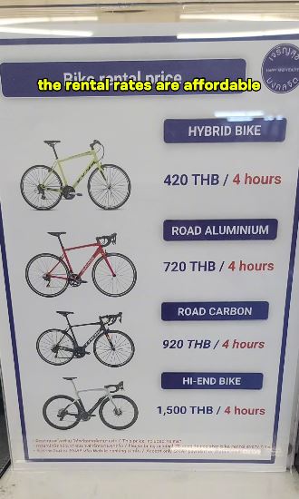 Prices begin at just under £10 to hire a hybrid bike for 4 hours