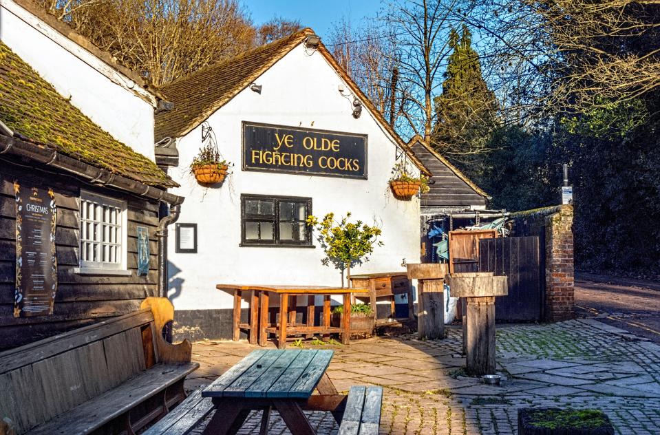 Ye Old Fighting Cocks claims to be one of the oldest pubs in England