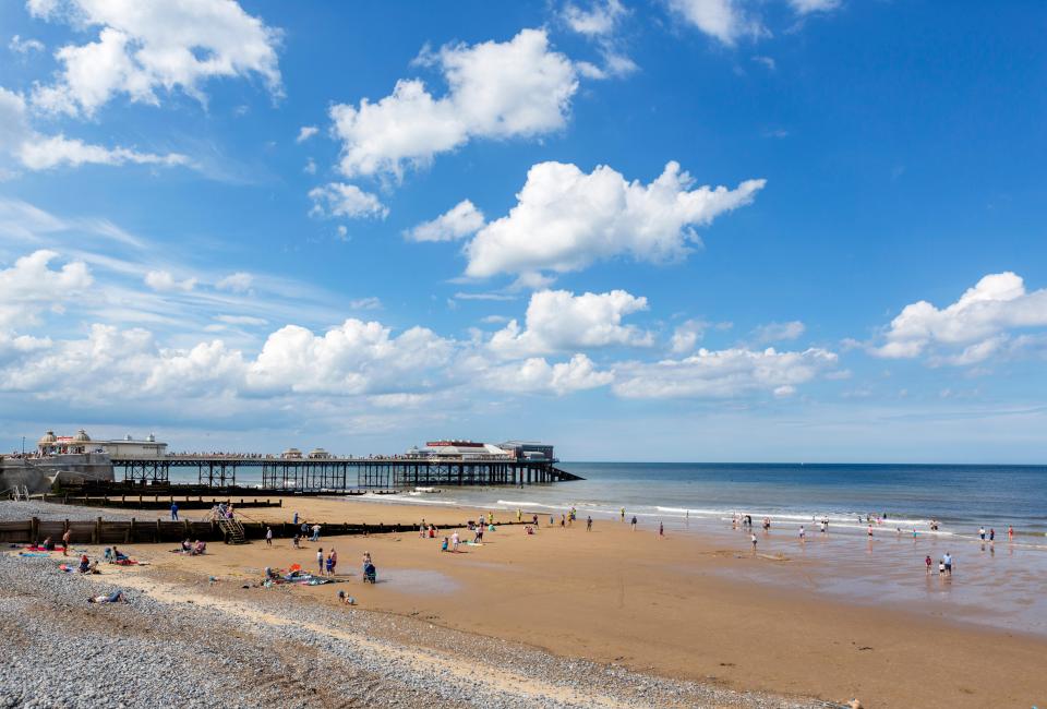 Cromer Beach is a mixture of sand and shingle