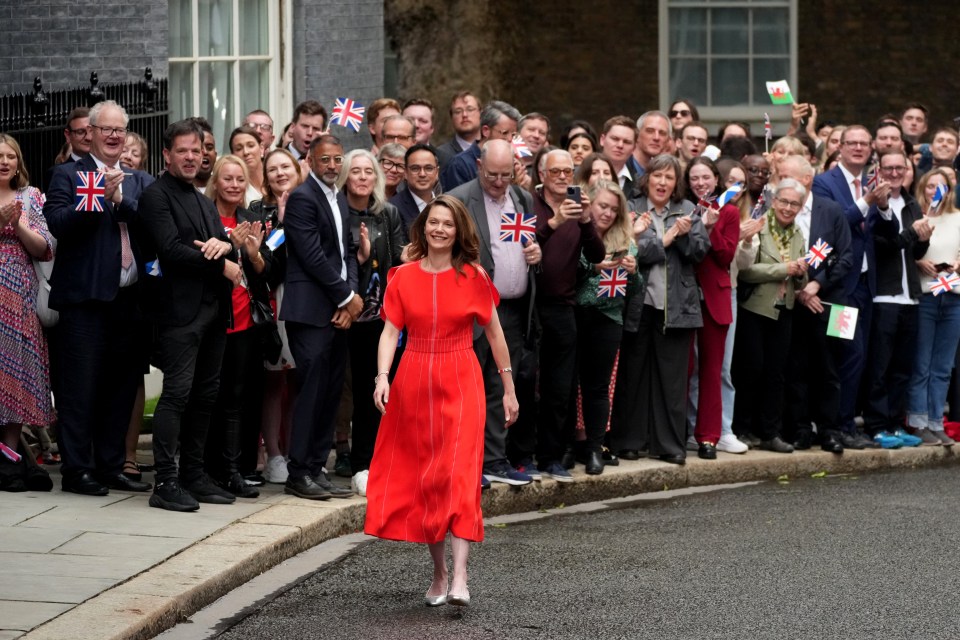 Lady Victoria Starmer also wore a ME+EM dress on her first day in Downing Street