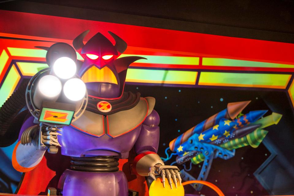 The Buzz Lightyear Laser Blast ride is worth a queue jump