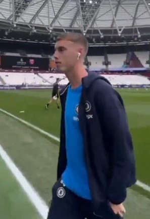 Palmer took a look around the London Stadium prior to Saturday's game