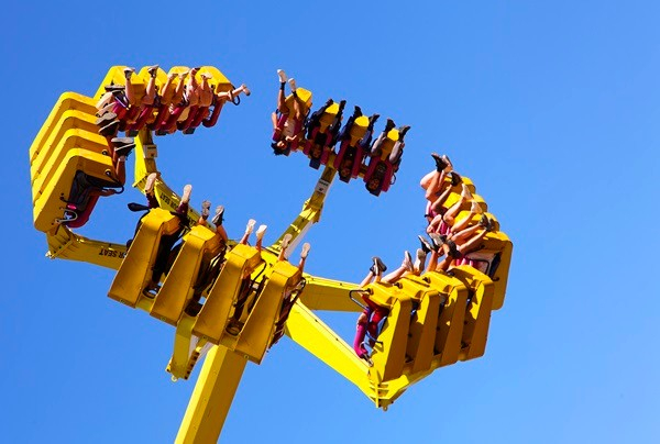 Lightwater Valley in North Stainley, near to Harrogate, has lots of family friendly rides