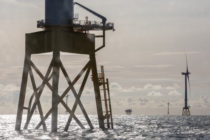 The Seagreen offshore wind farm in the North Sea off the Scottish coast