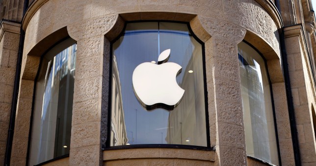 The outside of an Apple store is seen 