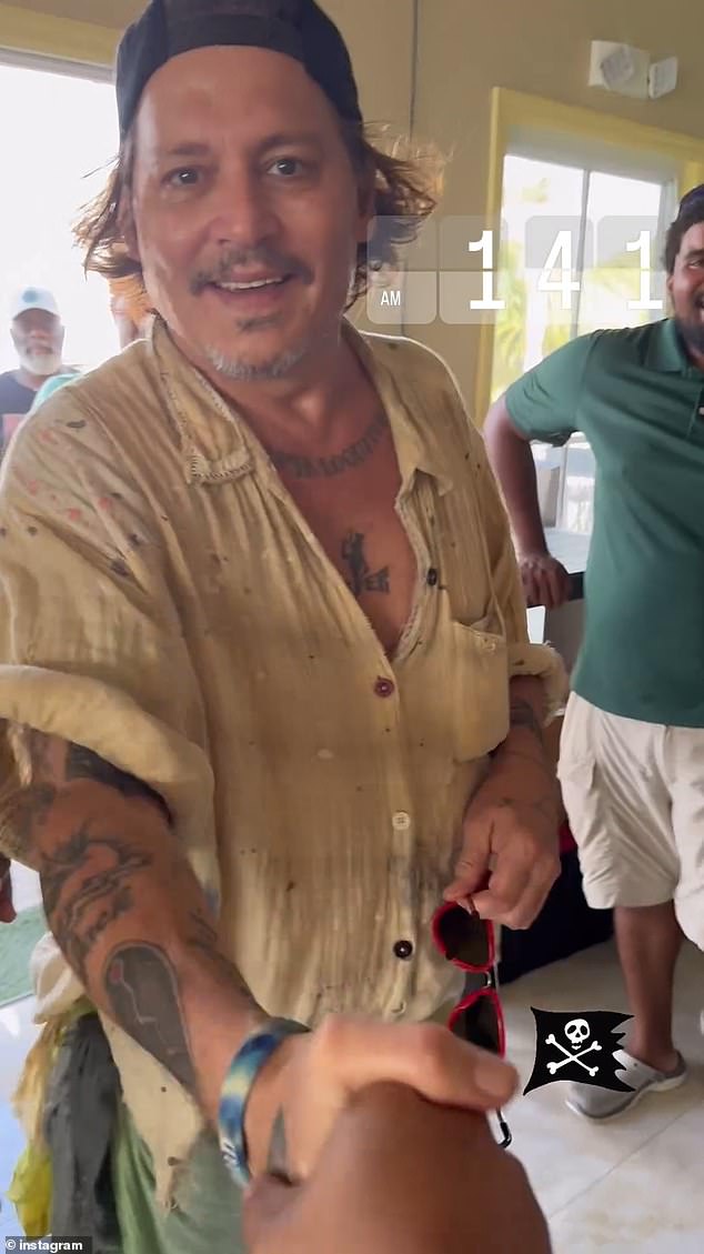 Johnny Depp, 61, appeared to have undergone major dental work in a new video circulating on Instagram, depicting his recent trip to a Bahamian bar