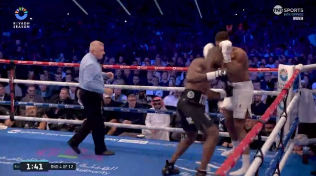 Daniel Dubois caught Anthony Joshua with a low blow in the fourth round