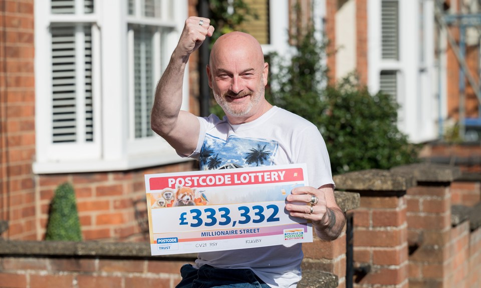 Adrian Platt got two shares of the People's Postcode Lottery win