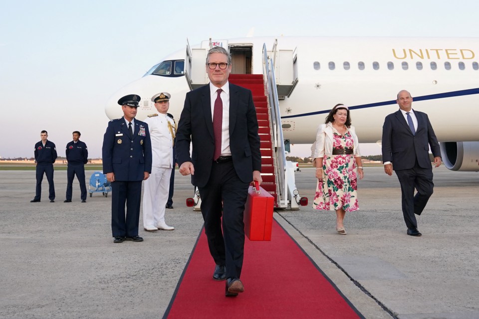 Sir Keir Starmer landed in Washington DC this morning to hold crunch talks with US President Joe Biden on the war in Ukraine